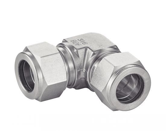 Raccords double bague en inox 316 - Union pour tube métrique, pouce et ISO - Coude, té égal_1