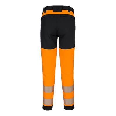 Pantalon stretch HV - Tissu extensible 4 dimensions, bande réfléchissante flexible, genoux renforcés - T140 - Portwest_1