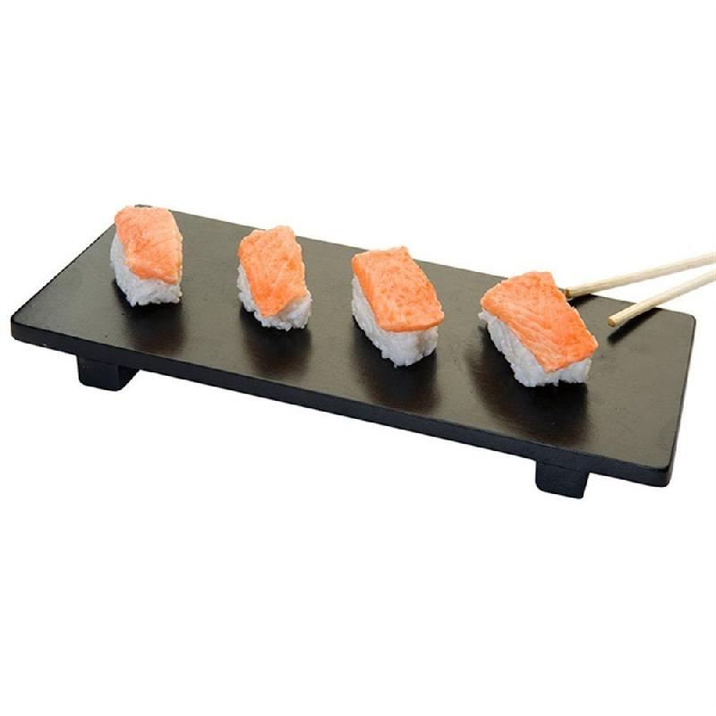 Plateau à sushi 50x23x2,5cm bambou noir_1