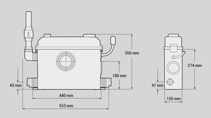 Stations de relevage collectives - Zenit - MiniBOX - 6 litres - broyeur compact_1