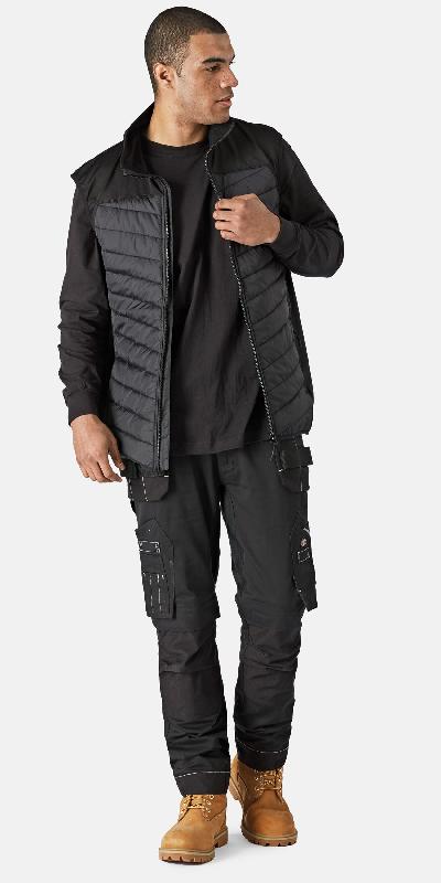Blouson de travail Bodywarmer Gen Hybrid - réf: DK0A4XTD - Dickies - 100% Polyester - Taille M à XXL - Couleur Black_1