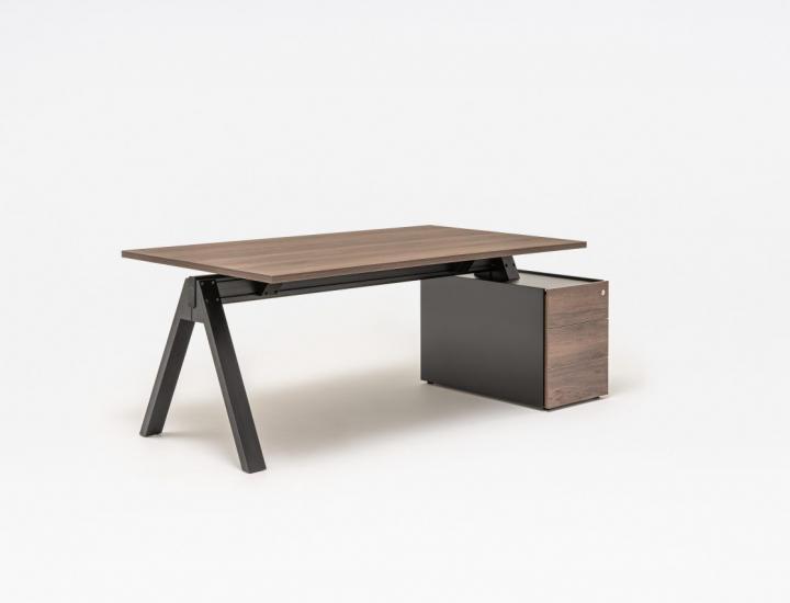 Bureau de direction design avec meuble de service - Ref : VIGA DIRECTION_1