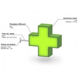 Enseigne pharmacie - promoplast - panneau recto-verso_1