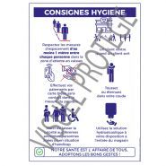 Panneau rigide A4 - Consignes Collèges & Lycées - h.297 x l.210 mm - Réf : 493712_1