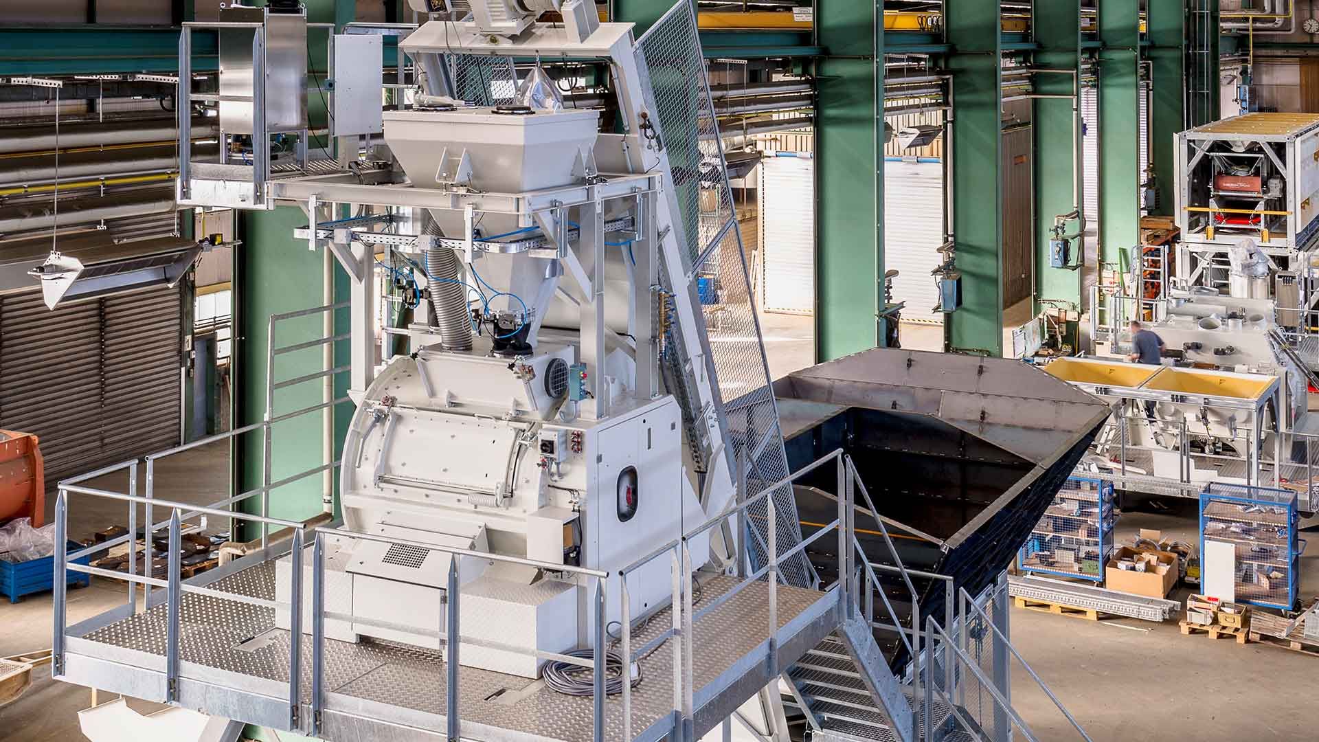 Centrale à béton mobile optimisée pour le transport