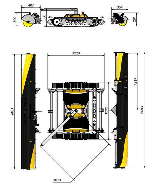 Robot de nettoyage solaire polyvalent - Pour installations fixes ou mobiles - SOLARCLEANO - Modèle L1 - Nettoyage de panneaux photovoltaïques - Jusqu'à 2000 m²/h_1
