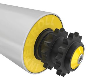 Système de rouleaux pour courbes avec haute fiabilité et faibles émissions sonores