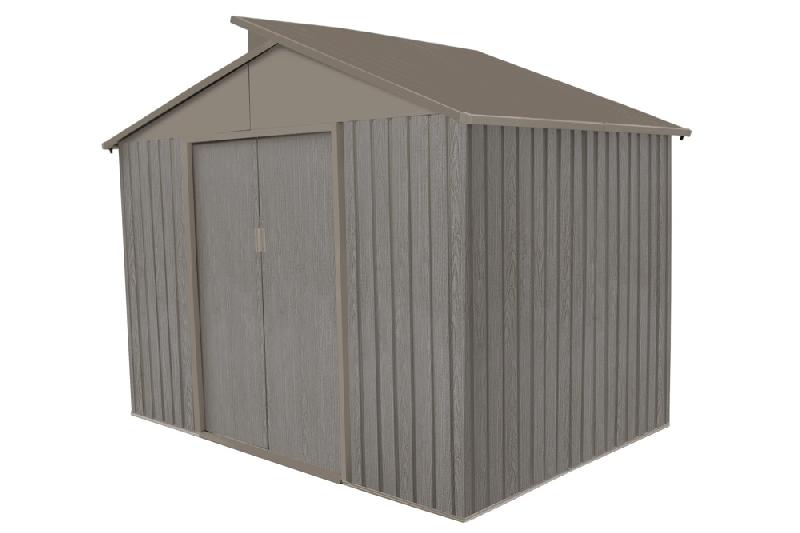 Abri jardin métal - aspect bois vieilli 9363 - 5,44 m² - gris_1