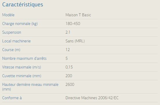 Ascenseur de maison t basic - kleemann - charge nominale 180 à 450 kg_1
