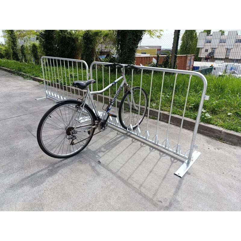Barrière 2 m pour 11 vélos mobile avec pieds amovible_1