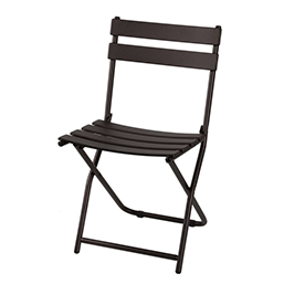 Chaise pliante - assise et dossier en lames métal - nombreux coloris disponibles - MUSETTE_1
