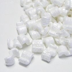 Particules de calage en polystyrène PELASPAN - blanc - forme en 'S' - contenance 100L_1