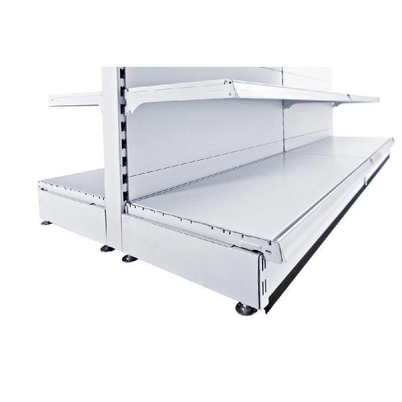 Pied S50 - longueur 370mm - 2 vérins - pour montant 60x30 ou 80x30mm - couleur crème_1