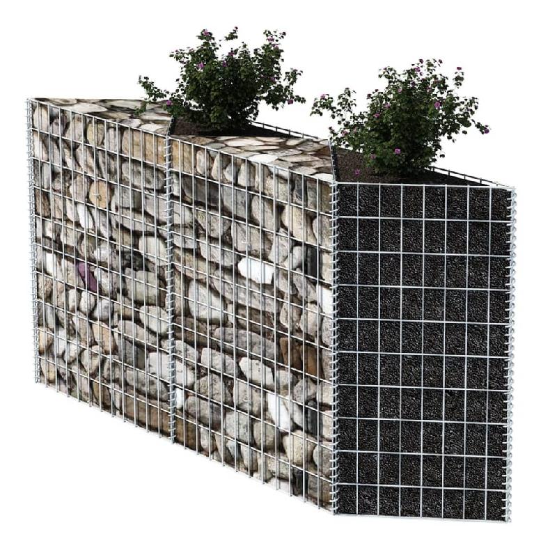 Vidaxl panier de gabion acier galvanisé 120x30x100 cm 142539_1
