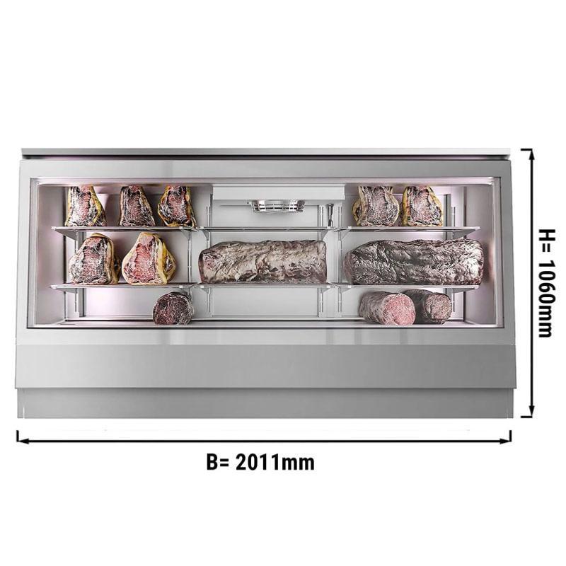Vitrine réfrigérée à viande en acier inoxydable - L 2011 mm_1