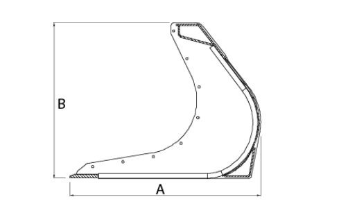 01.Pb.1850v - Godet squelette pour chargeurs télescopiques Attec - 810 mm - V-modèle pour performance maximale_1