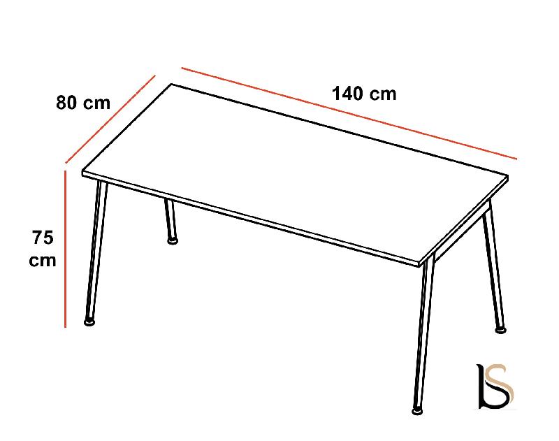 Bureau droit X3 - Officity - 140, Anthracite, Béton_1