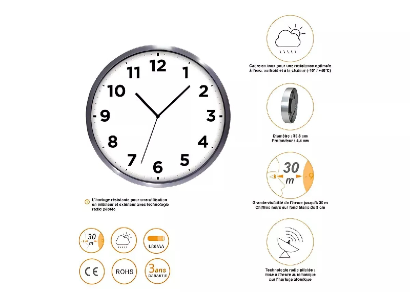 Horloge quartz d'extérieur radio pilotée_1
