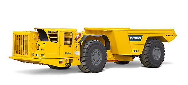 Tombereau 32,6t articulé - Epiroc MT436LP pour exploitation minière à profil bas_1
