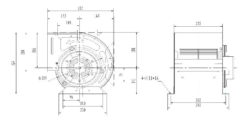 Ventilateur 7/7/1400 - 1500 m3/h - 0,4 kW - Référence 7225.0045_1