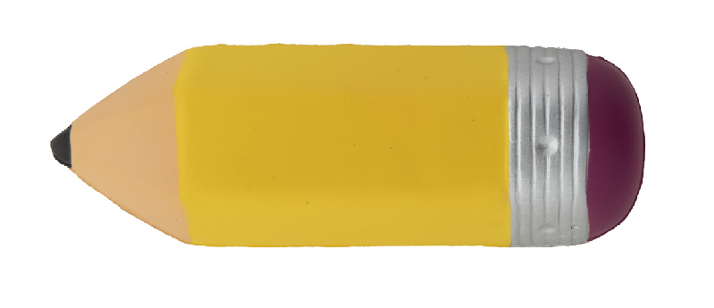 Balle anti-stress - en forme de crayon - jaune - 20,8g_1