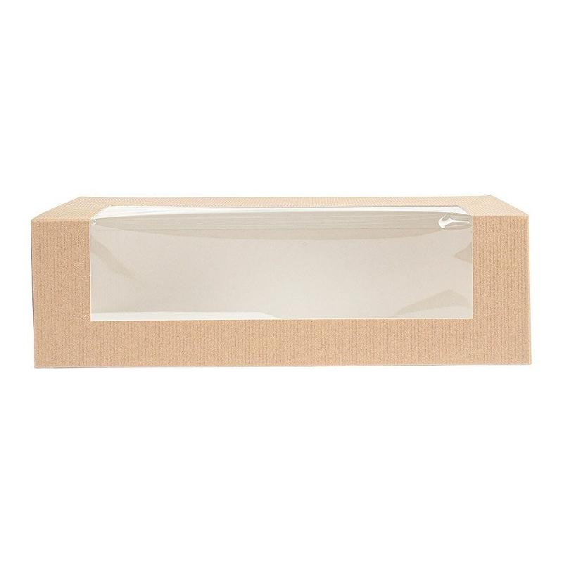 Boîte pâtissière av/fenêtre The Pack carton nano micro 26x11x8cm - par 300_1