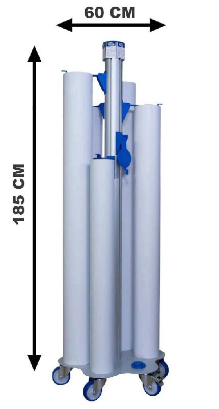 Chariot de transport 6 bobines Stock&Roll - compact, mobile et robuste pour charges lourdes_1