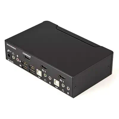 Commutateur KVM HDMI USB 2 ports avec audio et concentrateur USB 2.0_1