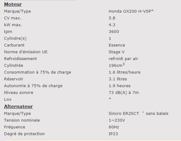 Ep3700-60 - sa077 groupe électrogène - europower - kva 230_1