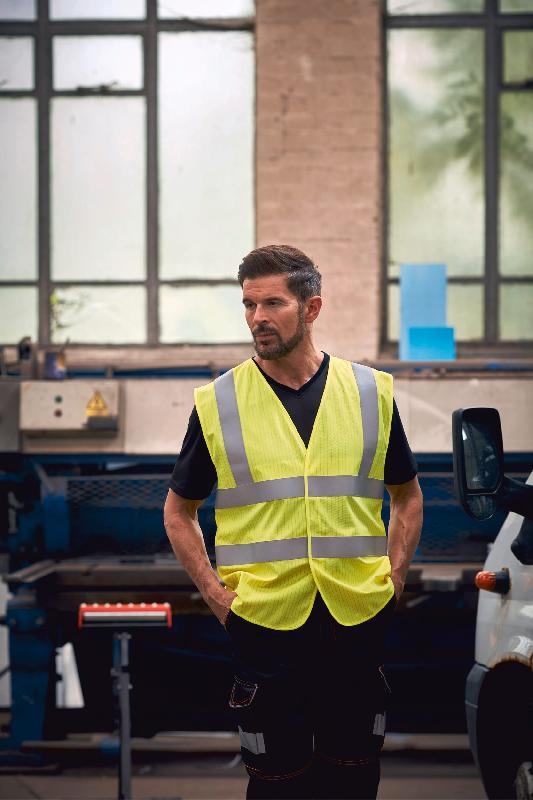 Gilet haute visibilité, LSF (chaleur et flamme) & antistatique - Réf: YHVW100ASFR - Normes ISO 20471, EN 14116, EN 1149_1
