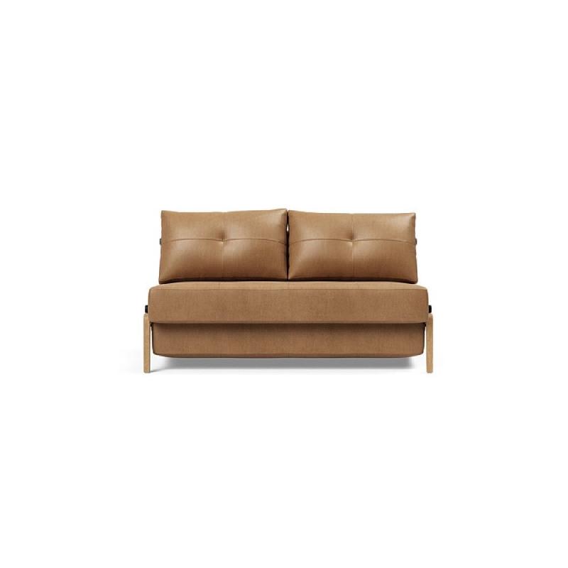 Canapé design convertible Innovation Living Cubed Wood 02 - couchage 140x200 cm - coloris Faunal Brown_1