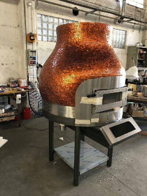 Morello forni - four rotatif électrique 6 pizzas finition vulcano mosaïque cb v_1