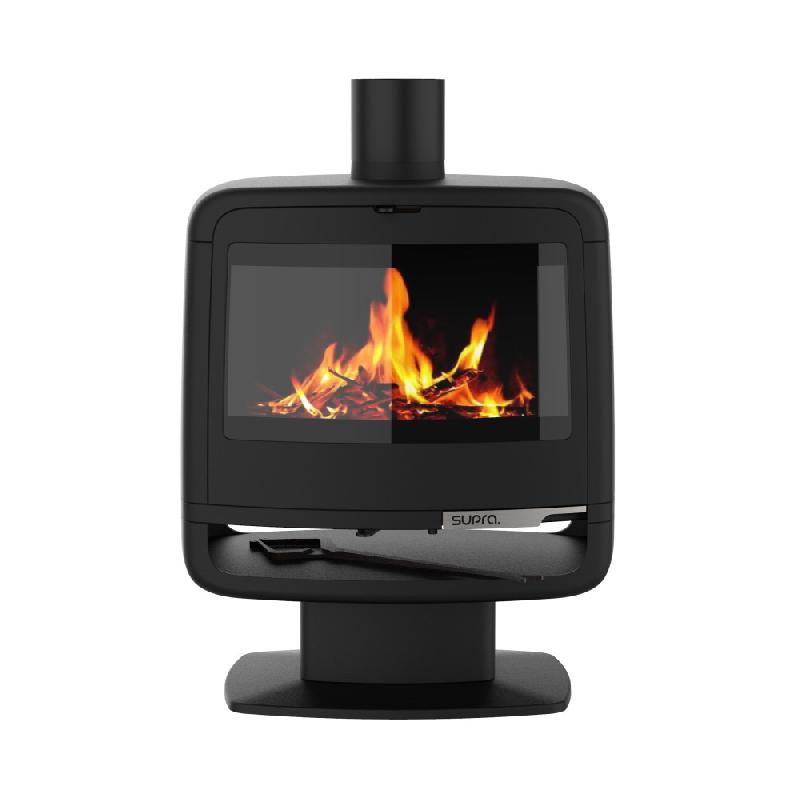 Poêle à bois PAUL sur pied 10 kW en fonte - étanche - Eco Design 2022 - double combustion - Flamme Verte 7 étoiles_1