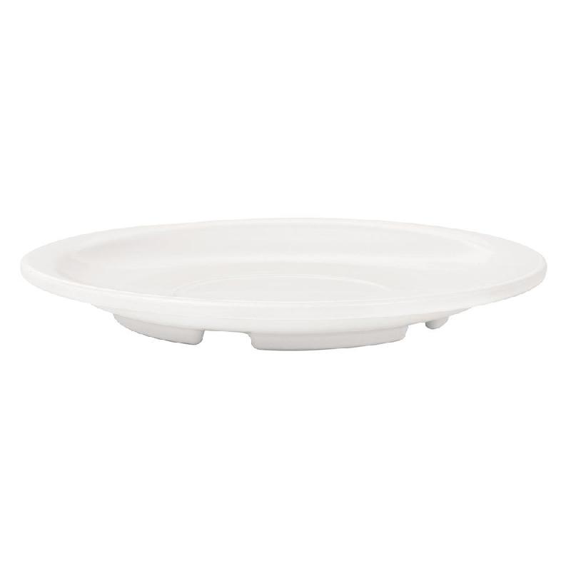 Soucoupe café mélamine ivoire Ø13,8cm - par 12_1