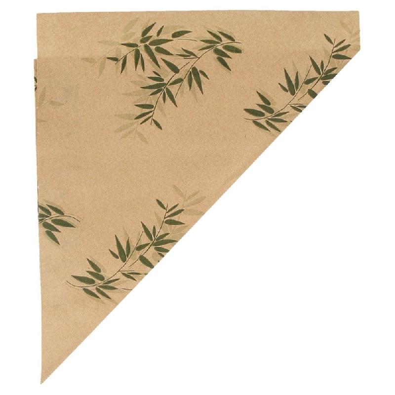 Cornet en papier ingraissable Feel Green 100g 24x17cm - par 2000_1