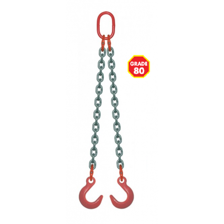 Elingue chaîne avec 2 crochets de fonderie Référence 4311X_1