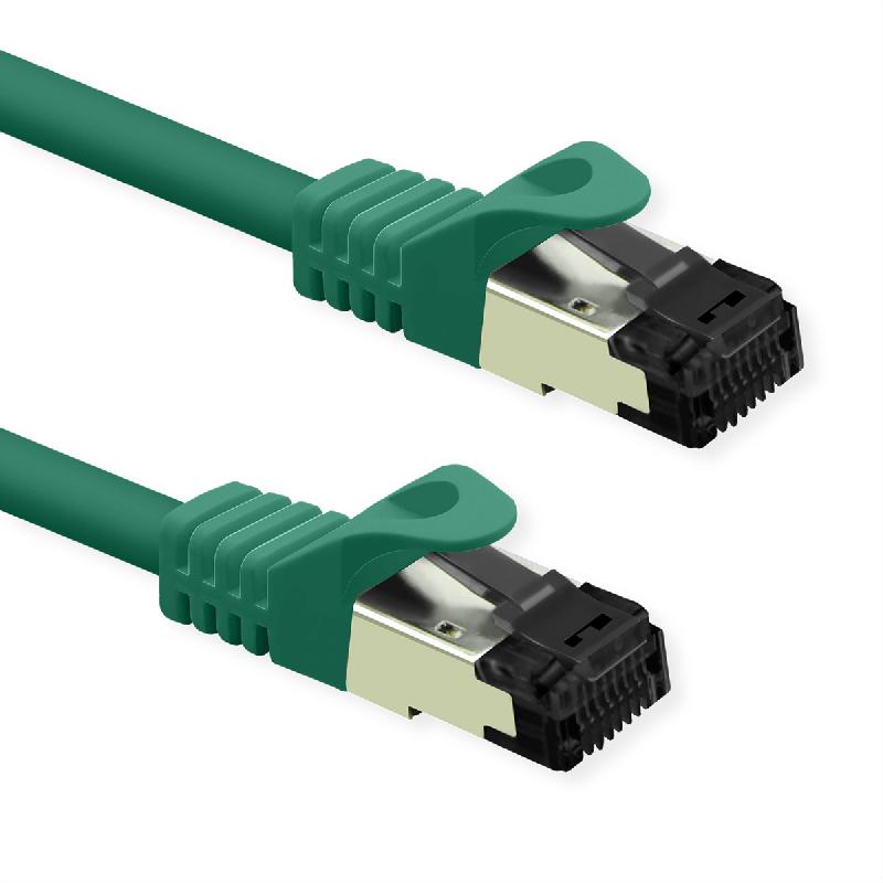 VALUE Cordon S/FTP (PiMF) Cat.8 (Classe I), fils tressés, LSOH, vert, 3 m_1