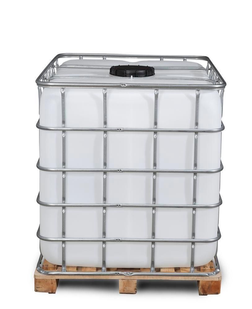 266178W - Cuve RecoBulk IBC 1000L, Palette Bois - Ouverture DN 225, Sortie DN 80, Reconditionnée_1