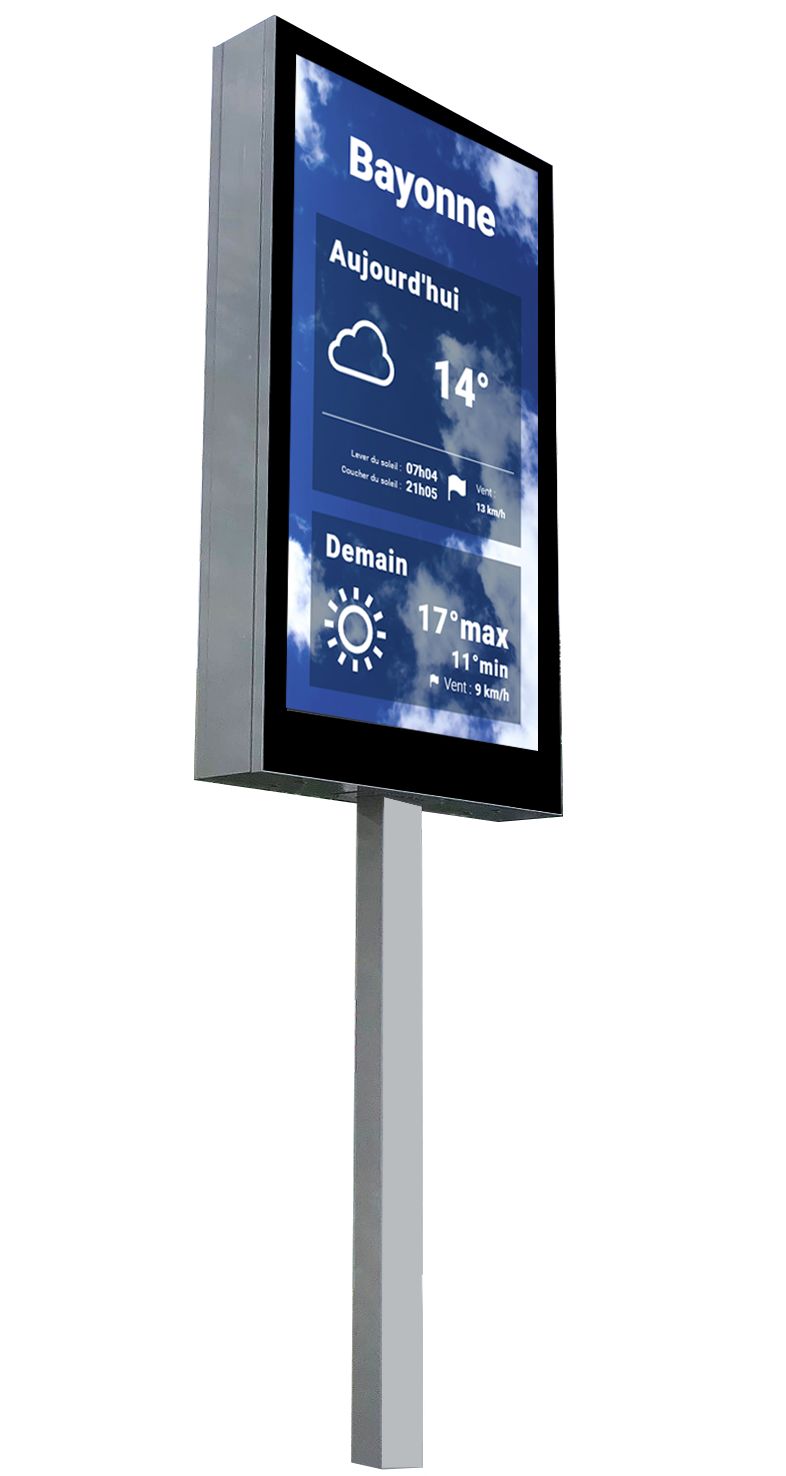 Panneau sucette LED pleines couleurs - extérieur - format de 1.53m² à 2.45m² - Pitch P4.4 - P6.67_1