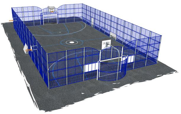 Terrain multisport Arena Boston 8019748 - Hags - 27,1m x 17,1m - Scellement béton_1