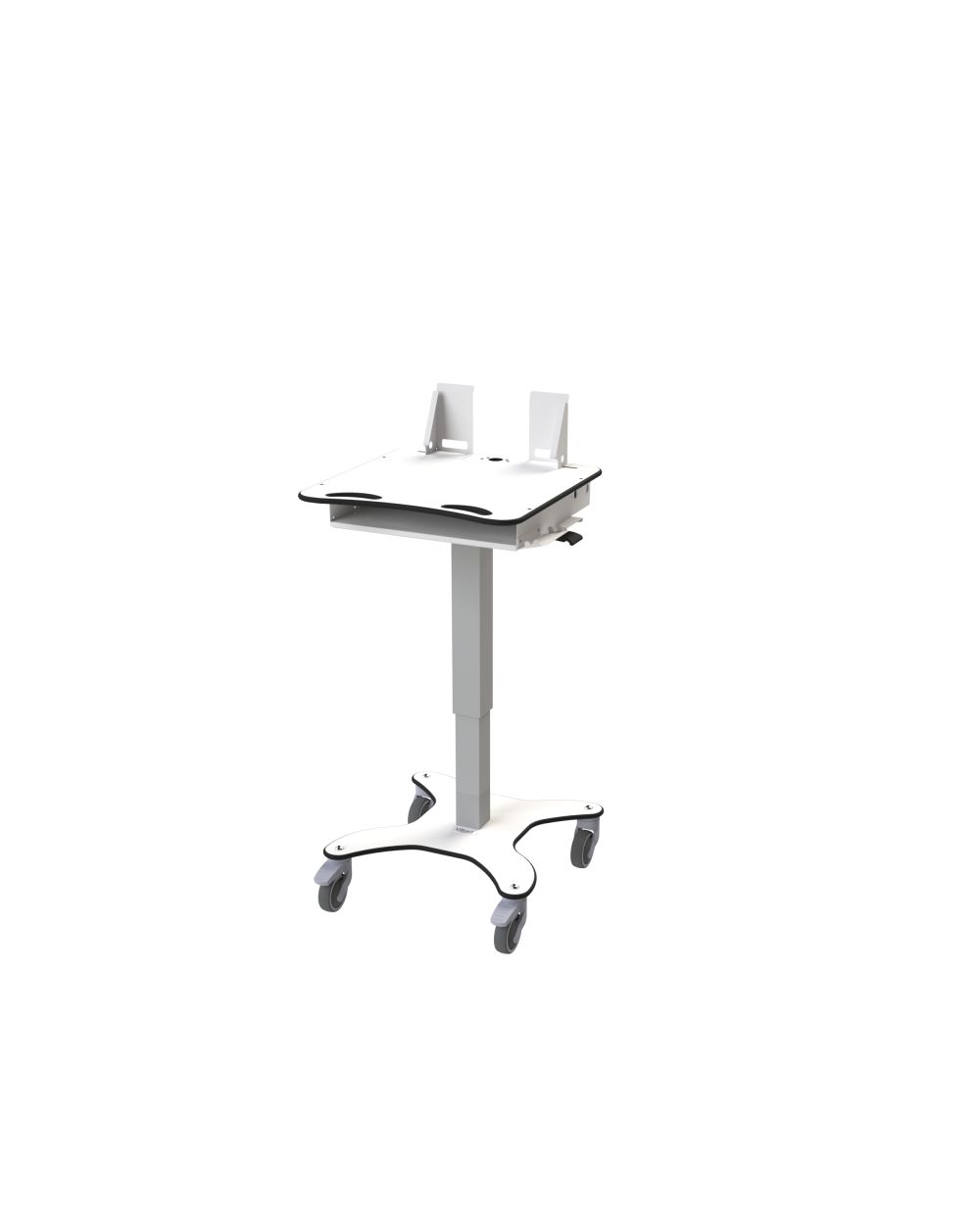 Chariot informatique 340.01 Villard - Hauteur variable - Plateau résistant et rangement sécurisé_1