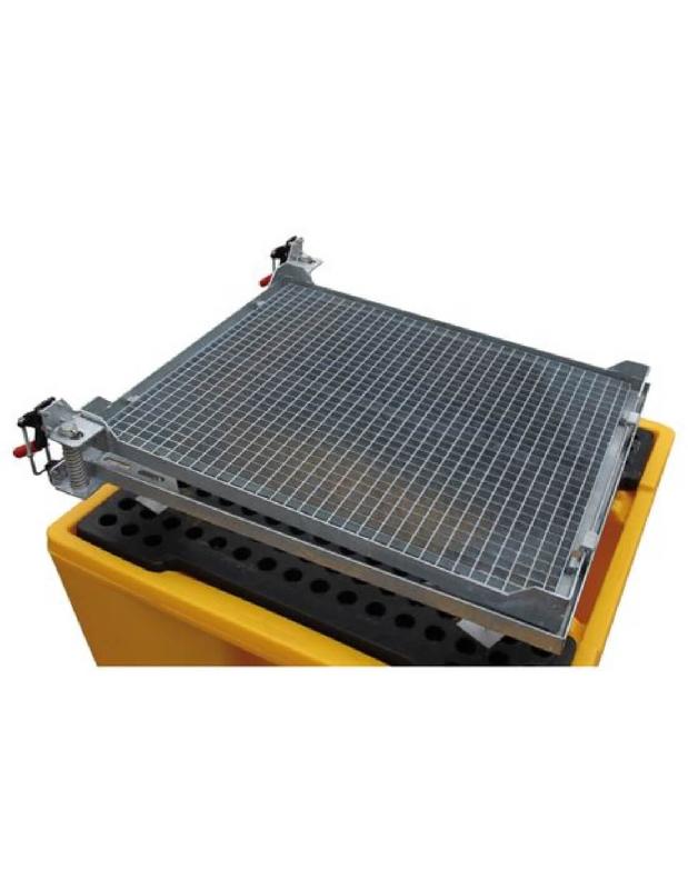 Basculeur de Conteneur GRV / IBC en acier galvanisé avec pente 10%_1