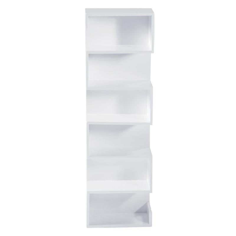 Présentoir bois blanc mat - L30xP15xH98cm_1
