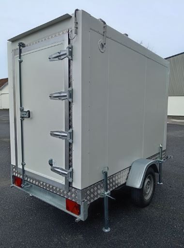 Remorque frigorifique surgelée simple essieu 1300kg - Arno 19 - Dimensions intérieures 2m30 x 1m20 x 1m67_2