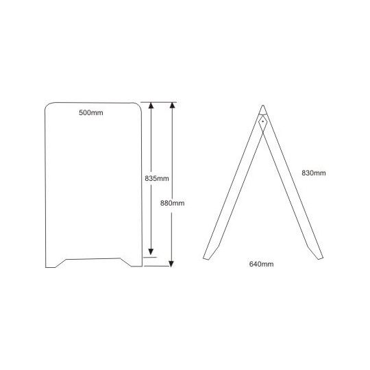 Stop trottoirs - Sigma - coins ronds - personnalisable 2 faces - PVC blanc 4mm - pliable_1