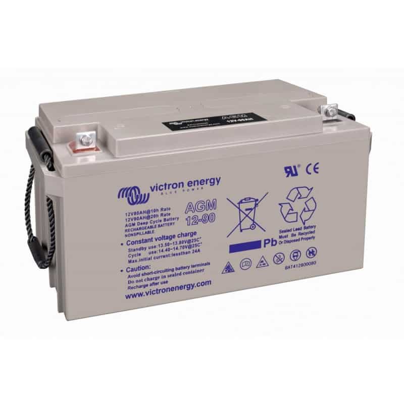 Batterie gel 90Ah 12V Victron - stockage énergie solaire - bornes M8 - longue durée de vie_1