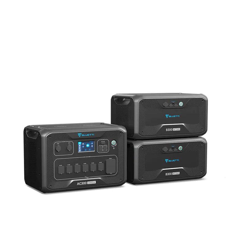 BLUETTI AC300 + 2*B300 Batterie de secours domestique - AC300 + 2*B300 + 3 Panneaux Solaires 200_1