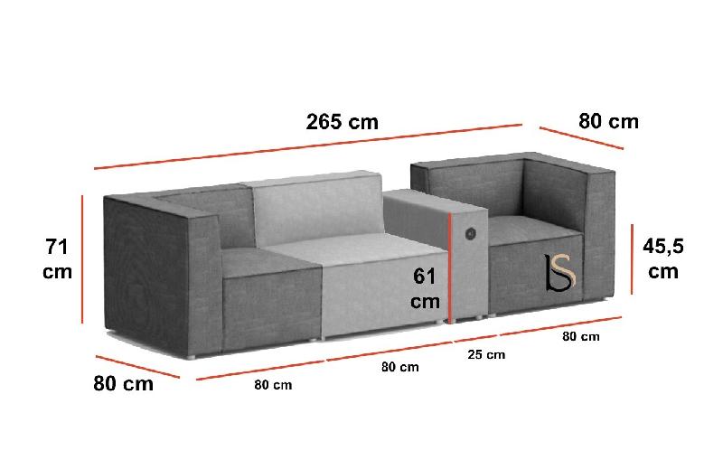 Canapé d'accueil 3 places Planer - Mobel Linea_1