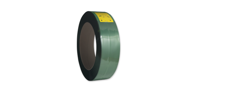 Feuillard polyester vert grainé - 12,0 mm x 0,60 mm x 3000 ml - résistance 270 kg - FEPE12007VE_1