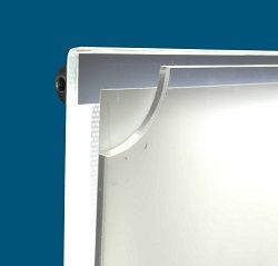 Porte-affiche LED Budget - Displaylight - Format A4 paysage - Éclairage 1800 à 2600 Lux_1